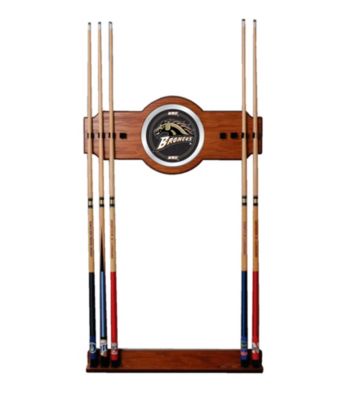 Trademark Games™ Western Michigan University Wood and Mirror Wall Cue Rack