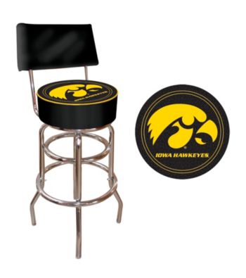 Trademark Games™ University of Iowa Padded Bar Stool with Back