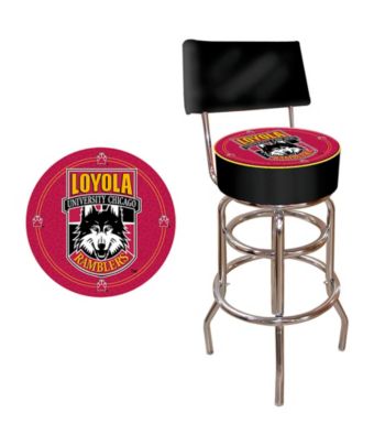 Trademark Games™ Loyola University Chicago Padded Bar Stool with Back