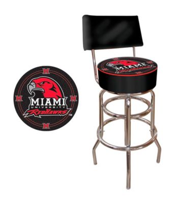 Trademark Games™ Miami University Ohio Padded Bar Stool with Back