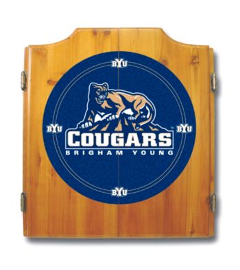 Trademark Games™ BYU Dart Cabinet - Includes Darts and Board