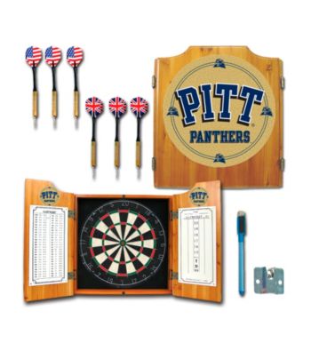Trademark Games™ University of Pittsburgh Dart Cabinet with Darts and Board