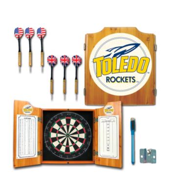 Trademark Games™ University of Toledo Dart Cabinet with Darts and Board