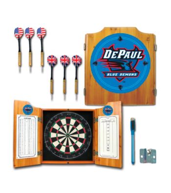 Trademark Games™ DePaul University Dart Cabinet with Darts and Board