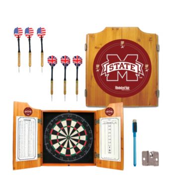 Trademark Games™ Mississippi State University Dart Cabinet w/ Darts and Board