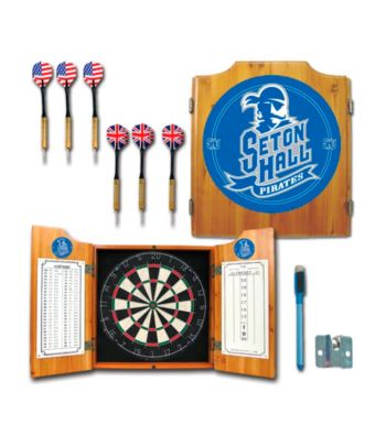 Trademark Games™ Seton Hall University Dart Cabinet w/ Darts and Board