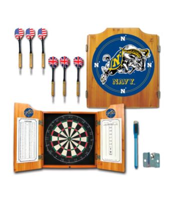 Trademark Games™ United States Naval Academy Dart Cabinet w/ Board & Darts