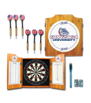 Trademark Games™ Gonzaga University Dart Cabinet - !ncludes Darts and Board