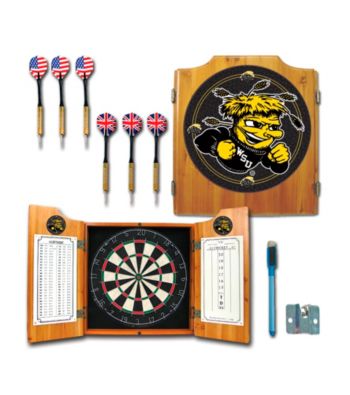 Trademark Games™ Wichita State U Dart Cabinet - Includes Darts and Board