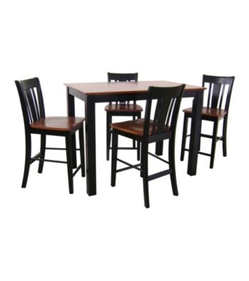 International Concepts Shaker Styled Black & Cherry Counter Height Dining Collection