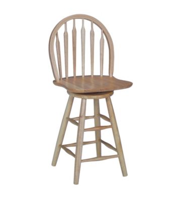 International Concepts Windsor Arrowback Wood Swivel Stool
