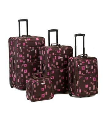 Rockland 4-pc. Chocolate Luggage Set