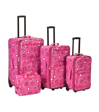 Rockland 4-pc. Pink Pearl Luggage Set
