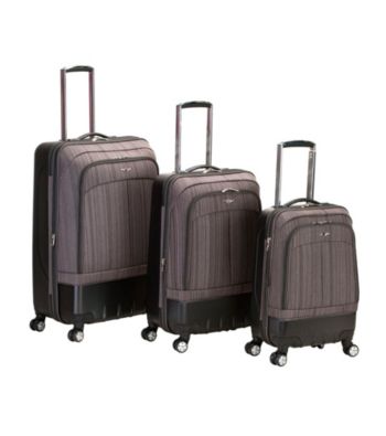 Rockland 3-pc. Milan Hybrid EVA/ABS Brown Luggage Set