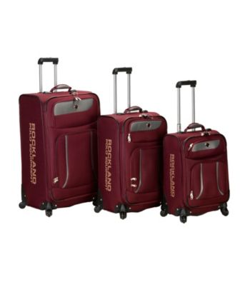 Rockland Polo Equipment Navigator 3-pc. Burgandy Spinner Luggage Set