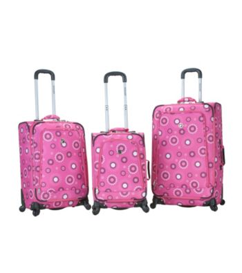 Rockland Polo Equipment Fuison 3-pc. Pink Pearl Luggage Set