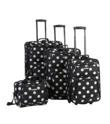 Rockland 4-pc. Polka Dot Luggage Set