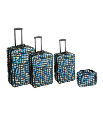 Rockland 4-pc. Multi Blue Dot Luggage Set