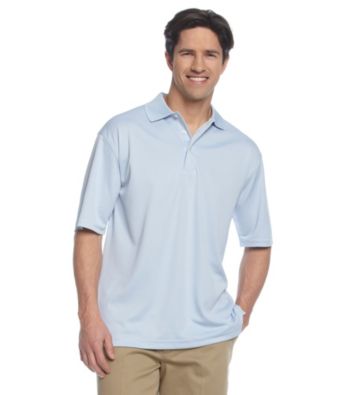 PGA TOUR® Men's Solid Mesh Golf Polo