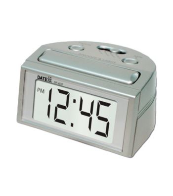 Datexx® Alarm Clock with lighted LCD
