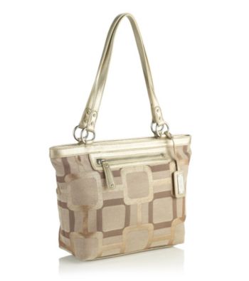 Nine West® Vegas Signs Small Shopper - Khaki/Metallic Gold