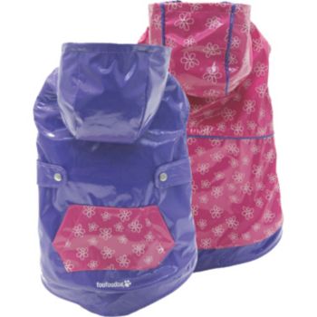FouFou Dog™ Purple & Fuschia Reversible Raincoat