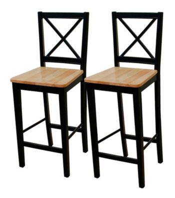 TMS Set of 2 Virginia Cross Back Stools