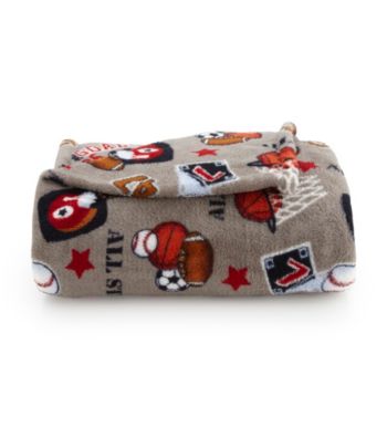 LivingQuarters Kids' Sports Micro Cozy Throw
