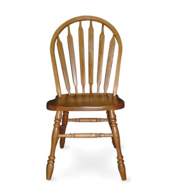 International Concepts Medium Oak Arrowback Wood Side Chair