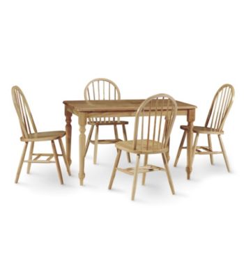 International Concepts 5-pc. Natural Wood Dining Set