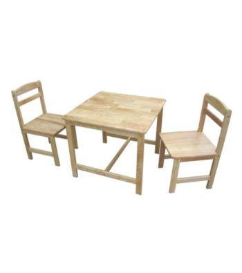 International Concepts 3-pc. Kid's Table & Chair Set