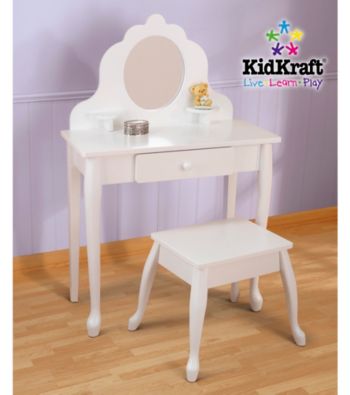 KidKraft Medium Diva Vanity Table & Stool