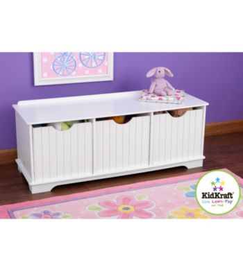 KidKraft White Nantucket Storage Bench
