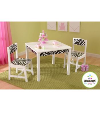 KidKraft Fun & Funky Zebra Table & Chair Set
