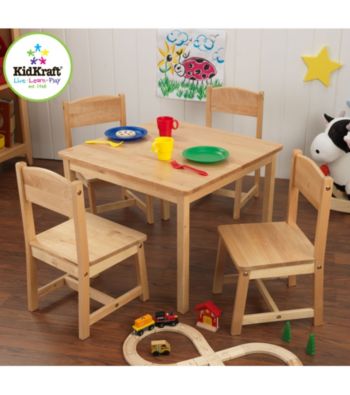 KidKraft Farmhouse Natural Table & Chair Set