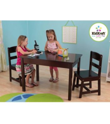 KidKraft Espresso Rectangle Table & Chair Set