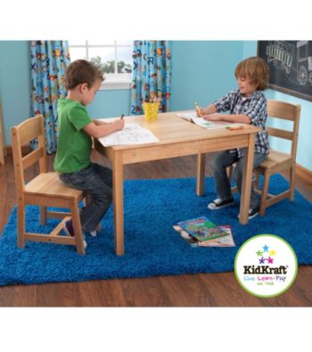 KidKraft Natural Rectangle Table & Chair Set