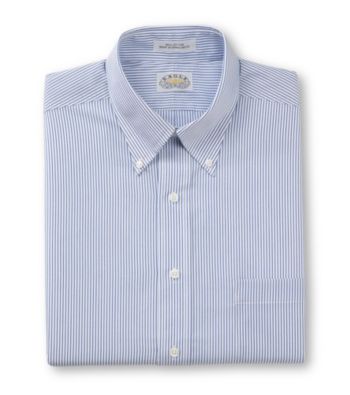 Eagle® Men's Blue Long Sleeve Dress Shirt