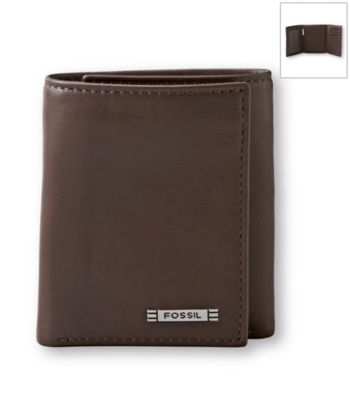 Fossil® Men's Evans Zip Leather Trifold Wallet
