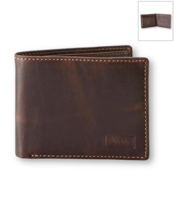 Fossil® Men's Brown Sam Traveller Wallet
