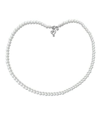 Precious Moments® Pearl and Sterling Silver Heart Necklace