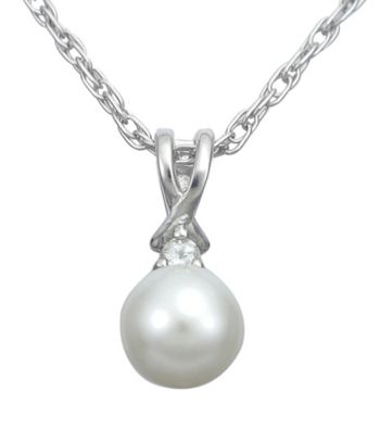 Precious Moments Sterling Silver Birthstone Collection Pendant- Pearl