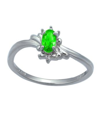 Precious Moments Sterling Silver Birthstone Collection Ring - Peridot