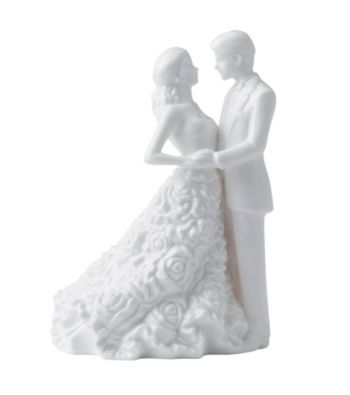 Waterford® Monique Lhuillier® Modern Love Bride & Groom Cake Topper