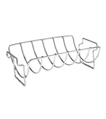 Charcoal Companion Stainless Reversible Roasting or Rib Rack