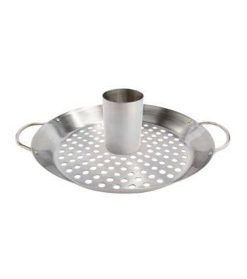 Charcoal Companion Stainless Convertible Wok or Vertical Poultry Rack