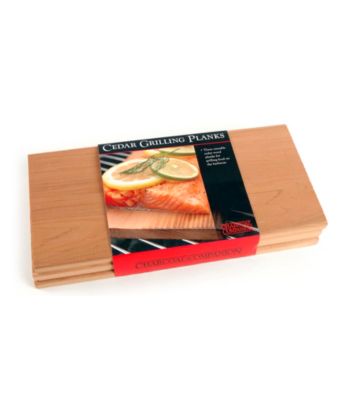 Charcoal Companion Stainless Plank Saver with Side Handles and 3 Planks