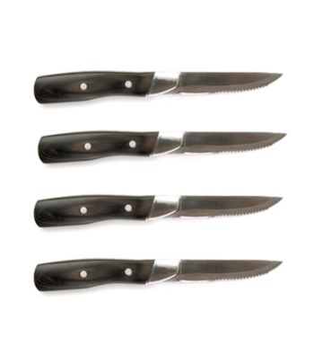 Steven Raichlen Best of Barbecue™ 4-pc. Forged Stainless and Pakkawood Steak Knives Set