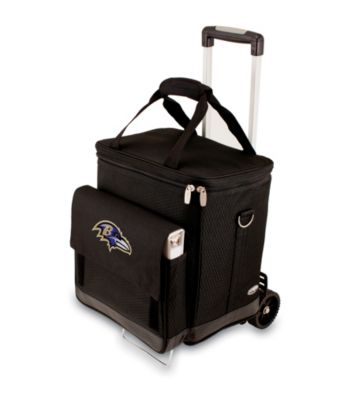 Picnic Time® NFL® Baltimore Ravens Cellar with Trolley Digital Print Insulated Tote/Cooler