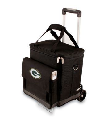 Picnic Time® NFL® Green Bay Packers Cellar with Trolley Digital Print Insulated Tote/Cooler